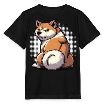 Akita Akita propriétaire Akitas Akita amoureux Akitafan - T-shirt bio MINI CREATOR Stanley/Stella Enfant - noir - Devant - Mikhail (115cm)
