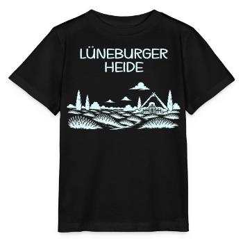 Lüneburger Heide - Stanley/Stella Kinder T-Shirt MINI CREATOR  - Schwarz - Vorne - Mikhail (115cm)