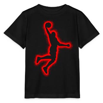 Joueurs de basket Enfants Garçons Basketball Masculin - T-shirt bio MINI CREATOR Stanley/Stella Enfant - noir - Devant - Mikhail (115cm)