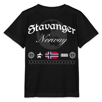 Souvenir de voyage Stavanger Norway Streetwear - T-shirt bio MINI CREATOR Stanley/Stella Enfant - noir - Devant - Mikhail (115cm)