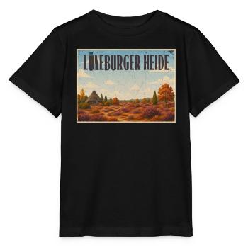 Lüneburger Heide - Stanley/Stella Kinder T-Shirt MINI CREATOR  - Schwarz - Vorne - Mikhail (115cm)