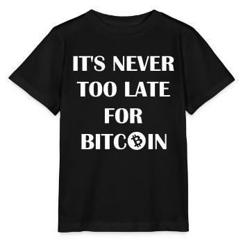 Nie zu spät für Bitcoin - Stanley/Stella Kinder T-Shirt MINI CREATOR  - Schwarz - Vorne - Mikhail (115cm)