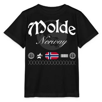 Molde Norway Streetwear Travel Souvenir - Stanley/Stella MINI CREATOR Kids’ T-Shirt - black - Front - Mikhail (115cm)