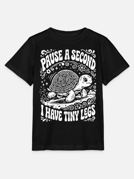 Tiny Legs Pause Lustiger Spruch - Stanley/Stella Kinder T-Shirt MINI CREATOR  - Schwarz