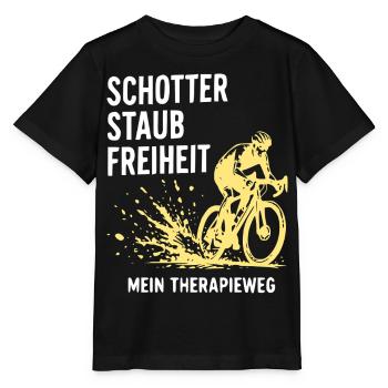 Schotter Freiheit – Mein Therapieweg - Stanley/Stella Kinder T-Shirt MINI CREATOR  - Schwarz - Vorne - Mikhail (115cm)