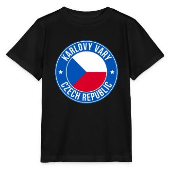 Insigne tchèque de Karlovy Vary - T-shirt bio MINI CREATOR Stanley/Stella Enfant - noir - Devant - Mikhail (115cm)