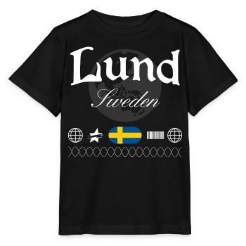 Lund Schweden Streetwear Reise Souvenir - Stanley/Stella Kinder T-Shirt MINI CREATOR  - Schwarz - Vorne - Mikhail (115cm)