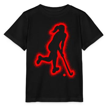 Hockey Floorball Femmes Enfants Filles Hockey sur gazon - T-shirt bio MINI CREATOR Stanley/Stella Enfant - noir - Devant - Mikhail (115cm)