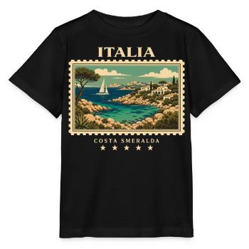 Italien Vintage Reisemarke - Stanley/Stella Kinder T-Shirt MINI CREATOR  - Schwarz - Vorne - Mikhail (115cm)