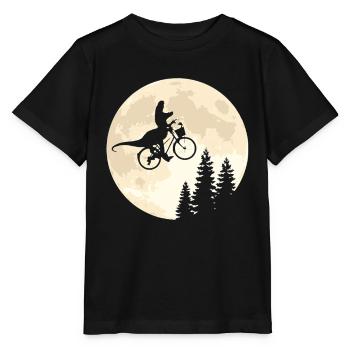 Dino Bicycle Moon Vintage - T-shirt bio MINI CREATOR Stanley/Stella Enfant - noir - Devant - Mikhail (115cm)