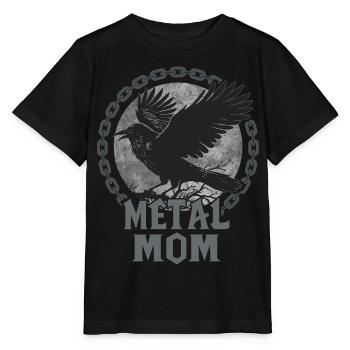 Metal Mom Corbeau Cadeau Heavy Metal Femme - T-shirt bio MINI CREATOR Stanley/Stella Enfant - noir - Devant - Mikhail (115cm)