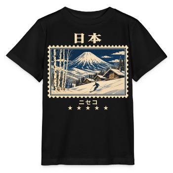 Japan Niseko Vintage Reisemarke - Stanley/Stella Kinder T-Shirt MINI CREATOR  - Schwarz - Vorne - Mikhail (115cm)