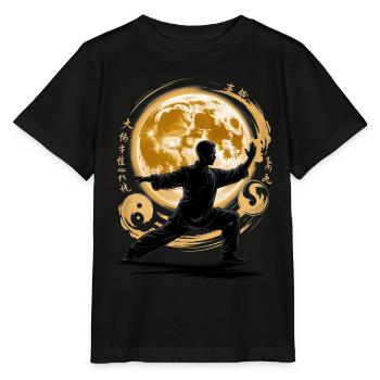 Tai Chi Zen Meditation – Chi Qigong Training - Stanley/Stella Kinder T-Shirt MINI CREATOR  - Schwarz - Vorne - Mikhail (115cm)