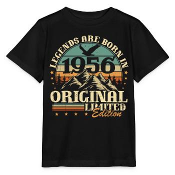 Cadeau d’anniversaire Legends 1956 Vintage 70 - T-shirt bio MINI CREATOR Stanley/Stella Enfant - noir - Devant - Mikhail (115cm)