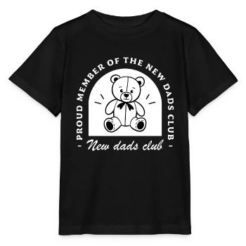 Première fête des pères du New Dads, Club des nouveaux papas - T-shirt bio MINI CREATOR Stanley/Stella Enfant - noir - Devant - Mikhail (115cm)