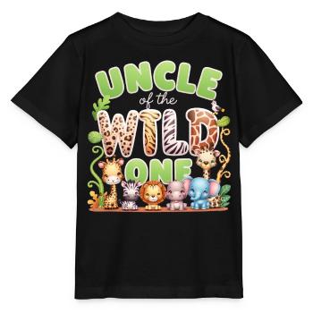 Oncle du Sauvage - T-shirt bio MINI CREATOR Stanley/Stella Enfant - noir - Devant - Mikhail (115cm)