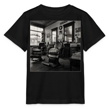 Crime rétro rétro de chat de salon de barbier - T-shirt bio MINI CREATOR Stanley/Stella Enfant - noir - Devant - Mikhail (115cm)