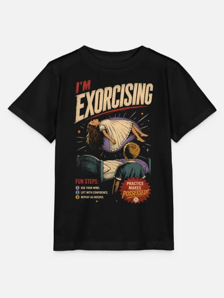 Ich exorziere: Selbsthilfe-Humor - Stanley/Stella Kinder T-Shirt MINI CREATOR  - Schwarz