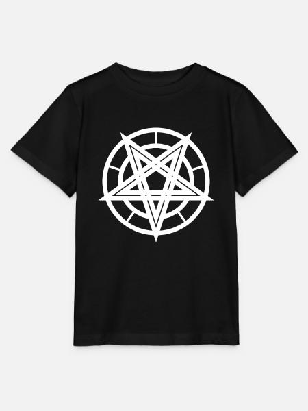 Inverted Pentagram - Stanley/Stella MINI CREATOR Kids’ T-Shirt - black