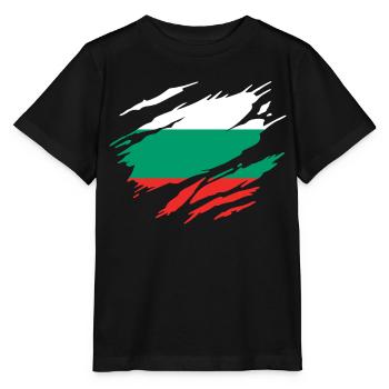 Bulgarie Drapeau Bulgare - T-shirt bio MINI CREATOR Stanley/Stella Enfant - noir - Devant - Mikhail (115cm)