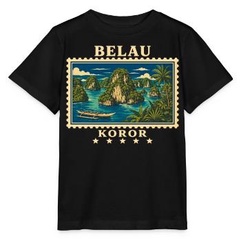 Palau Koror Vintage Travel Brand - Stanley/Stella MINI CREATOR Kids’ T-Shirt - black - Front - Mikhail (115cm)