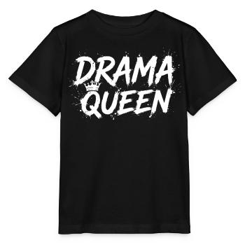 Reine du drame avec Crown White - T-shirt bio MINI CREATOR Stanley/Stella Enfant - noir - Devant - Mikhail (115cm)
