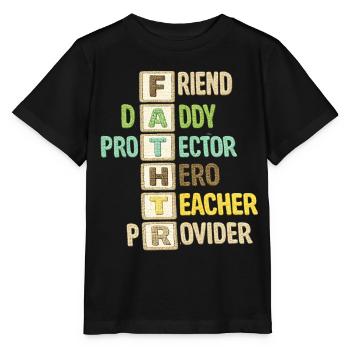 Fête des pères - T-shirt bio MINI CREATOR Stanley/Stella Enfant - noir - Devant - Mikhail (115cm)