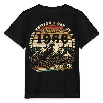 Cadeau d’anniversaire vintage vintage rétro 1966 - T-shirt bio MINI CREATOR Stanley/Stella Enfant - noir - Devant - Mikhail (115cm)