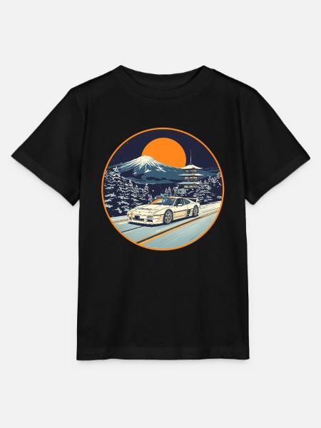 Neon-Winterpagode Performance-Kunst - Stanley/Stella Kinder T-Shirt MINI CREATOR - Schwarz
