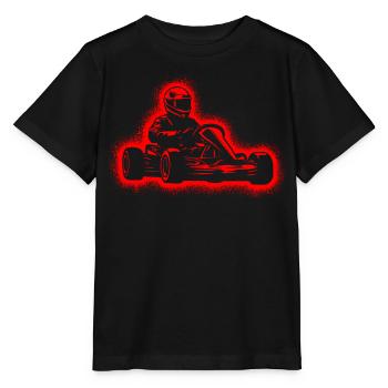 Go-Kart Motorsport Pilote de course Hommes Go-Kart Garçons - T-shirt bio MINI CREATOR Stanley/Stella Enfant - noir - Devant - Mikhail (115cm)
