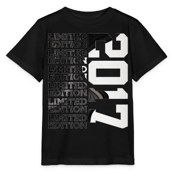 9 YEARS OLD LIMITED EDITION 2017 9TH BIRTHDAY - Stanley/Stella MINI CREATOR Kids’ T-Shirt - black - Front - Mikhail (115cm)