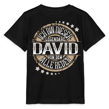 David - Stanley/Stella Kinder T-Shirt MINI CREATOR  - Schwarz - Vorne - Mikhail (115cm)