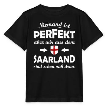 Niemand ist perfekt Saarland - Stanley/Stella Kinder T-Shirt MINI CREATOR  - Schwarz - Vorne - Mikhail (115cm)