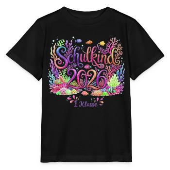 Schulkind 2026 – 1. Klasse - Stanley/Stella Kinder T-Shirt MINI CREATOR  - Schwarz - Vorne - Mikhail (115cm)