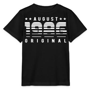 Édition Originale Édition Limitée Anniversaire d’août 1986 - T-shirt bio MINI CREATOR Stanley/Stella Enfant - noir - Devant - Mikhail (115cm)