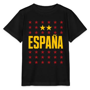 España 2 Sterne Spanien Insider Fan Statement - Stanley/Stella Kinder T-Shirt MINI CREATOR  - Schwarz - Vorne - Mikhail (115cm)