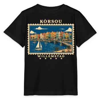 Curaçao Willemstad Vintage Reisemarke - Stanley/Stella Kinder T-Shirt MINI CREATOR  - Schwarz - Vorne - Mikhail (115cm)