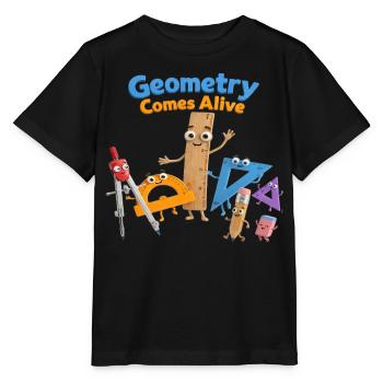 Géométrie prise en vie - T-shirt bio MINI CREATOR Stanley/Stella Enfant - noir - Devant - Mikhail (115cm)