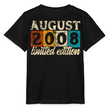 Édition limitée cadeau d’anniversaire d’août 2008 - T-shirt bio MINI CREATOR Stanley/Stella Enfant - noir - Devant - Mikhail (115cm)
