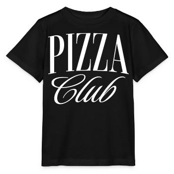 Pizza Club - T-shirt bio MINI CREATOR Stanley/Stella Enfant - noir - Devant - Mikhail (115cm)