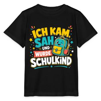 Schulkind - Stanley/Stella Kinder T-Shirt MINI CREATOR  - Schwarz - Vorne - Mikhail (115cm)