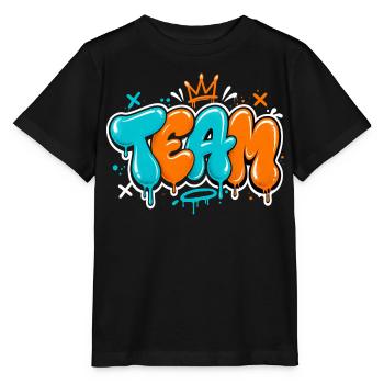 Équipe - T-shirt bio MINI CREATOR Stanley/Stella Enfant - noir - Devant - Mikhail (115cm)