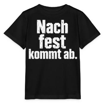 Schrauber Spruch Nach fest kommt ab Handwerker - Stanley/Stella Kinder T-Shirt MINI CREATOR  - Schwarz - Vorne - Mikhail (115cm)