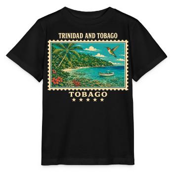 Marque de voyage vintage de Trinité-et-Tobago - T-shirt bio MINI CREATOR Stanley/Stella Enfant - noir - Devant - Mikhail (115cm)