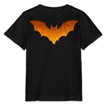 Costume d’Halloween Orange Chauve-souris Effrayant - T-shirt bio MINI CREATOR Stanley/Stella Enfant - noir - Devant - Mikhail (115cm)