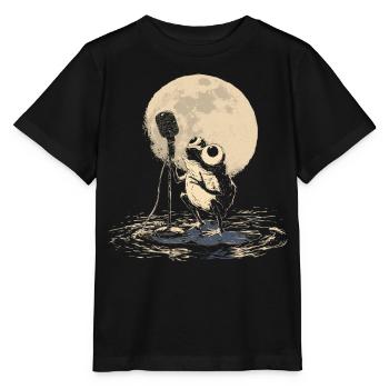 Grenouille chanteuse Chanteuse Musique Amphibien - T-shirt bio MINI CREATOR Stanley/Stella Enfant - noir - Devant - Mikhail (115cm)