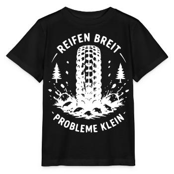 Mikrofonwald Splash-Logo - Stanley/Stella Kinder T-Shirt MINI CREATOR  - Schwarz - Vorne - Mikhail (115cm)