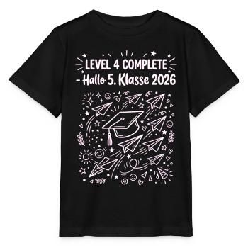 Level 4 Complete Hallo 5 Klasse 2026 - Stanley/Stella Kinder T-Shirt MINI CREATOR  - Schwarz - Vorne - Mikhail (115cm)