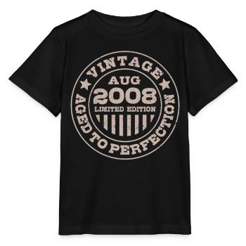 Vintage août 2008 Édition limitée Circle - T-shirt bio MINI CREATOR Stanley/Stella Enfant - noir - Devant - Mikhail (115cm)