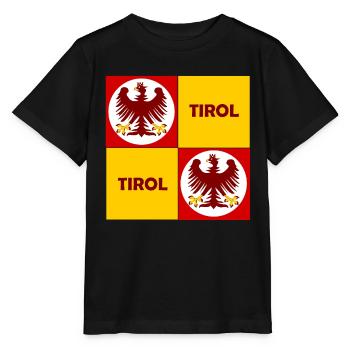 Tirol Quadrat Emblem Muster - Stanley/Stella Kinder T-Shirt MINI CREATOR  - Schwarz - Vorne - Mikhail (115cm)